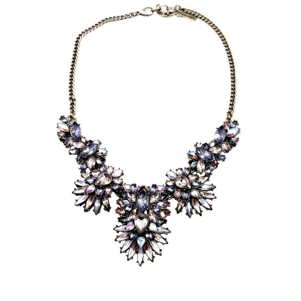 Sugarfix by Baublebar Faceted Crystal Statement Necklace 16 to 18 Inch